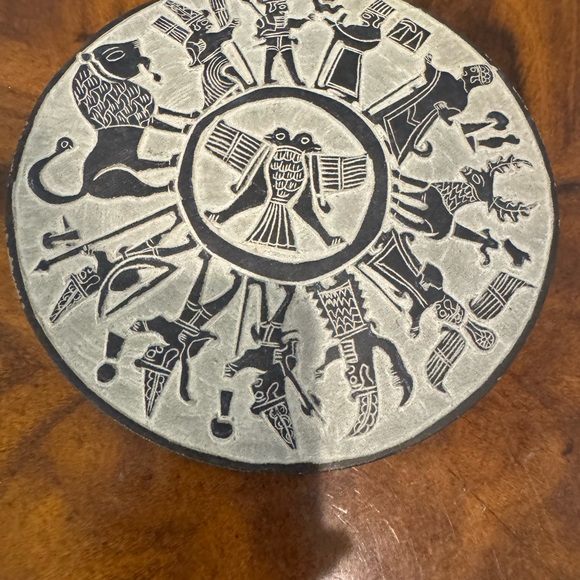 Babylonian Hittite Gods Stone Disc 7” - Picture 4 of 6